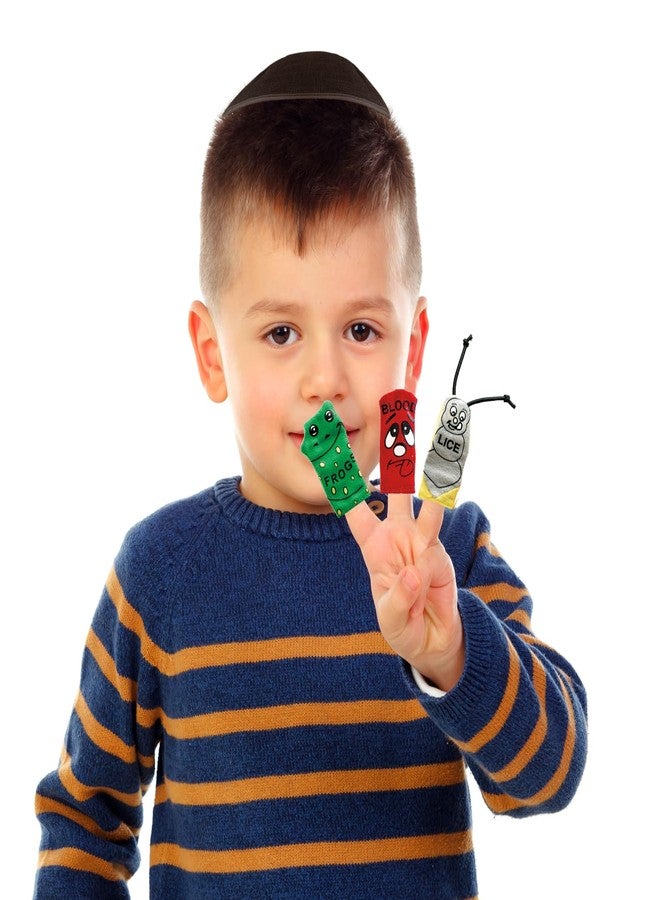 Rite Lite Passover Kids Toy 10 Plague Finger Puppets for Pesach Seder - Image 2